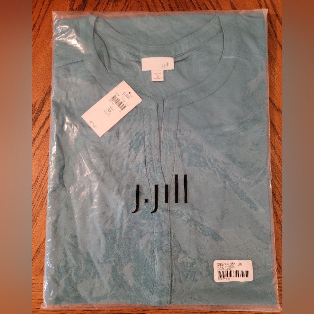 J.Jill Aqua Blue V-Neck Sleeveless Tank Top 3XL - Picture 7 of 7